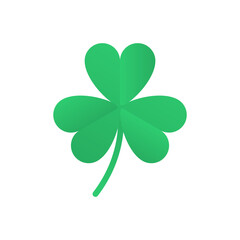 four leaf clover st. patrick's day illustration