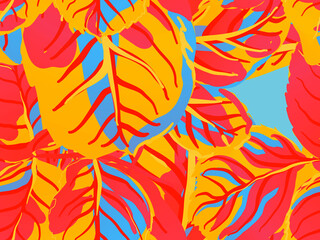 Fototapeta na wymiar Lemon Seamless Pattern. Simple Marker Lime. Botanical Illustration. Psychedelic Citron Motif. Modern Hand Drawn Background. Vector Summer Citrus Print. Classic Blue and Indigo