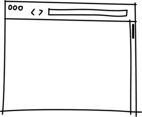 hand draw safari browser ux elements