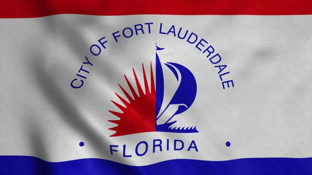 Fort Lauderdale flag, Florida, United States of America