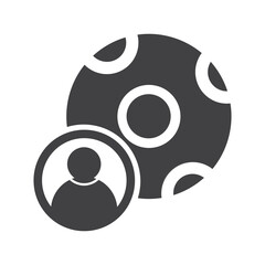 soccer ball player illlustration design. soccer ball player icon isolated on white background. ready use vector.