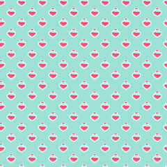 Love chemistry, elixir, potion seamless pattern