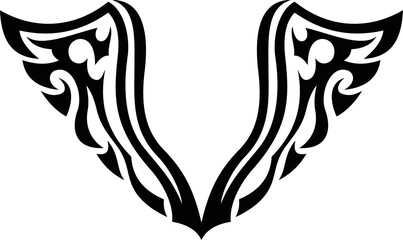 Vector symbol, ornament, tattoo. beautiful vector illustration. Drawings on the body, ancient symbols.	