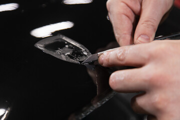 automobile detailing service. protective film