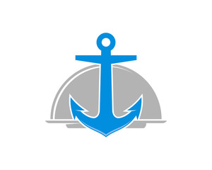 Anchor with food service plat behind