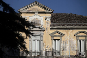 Fototapeta na wymiar Victor Hugo house in Avellino, Campania, Italy. First Victor Hugo house