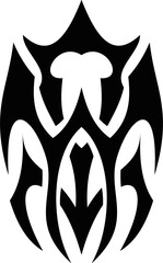 Vector symbol, ornament, tattoo. beautiful vector illustration. Drawings on the body, ancient symbols.