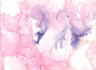 Abstract creative composition of pink and purple spots