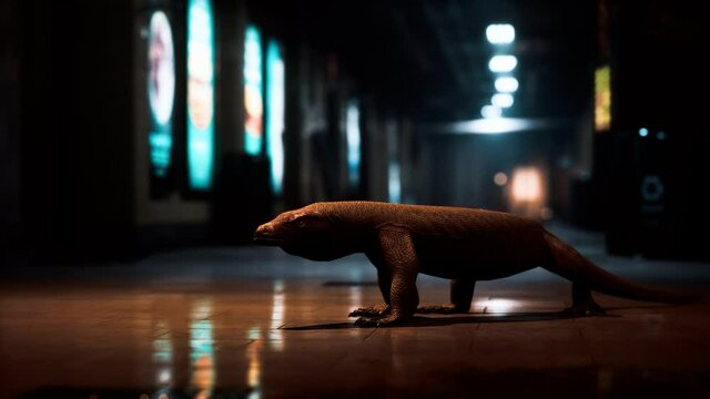 comodo dragon in underground metro station