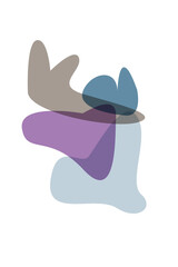 abstract minimalist shape pattern background. vector cartoon illustration