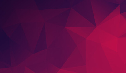 Abstract purple red gradient triangle background. 3D triangles. modern wallpaper.