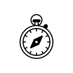 Compass vector icon style illustration. EPS 10 file