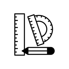 Architectural Tool vector icon style illustration. EPS 10 file