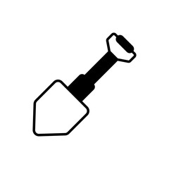 Shovel vector icon style illustration. EPS 10 file