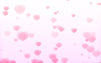 Red and pink heart. valentine's day abstract background with hearts.