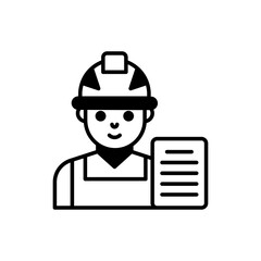 Project Manager vector icon style illustration. EPS 10 file