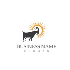 Goat Logo Template vector icon