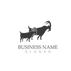 Goat Logo Template vector icon