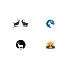 Goat Logo Template vector icon