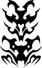 Vector symbol, ornament, tattoo. beautiful vector illustration. Drawings on the body, ancient symbols.