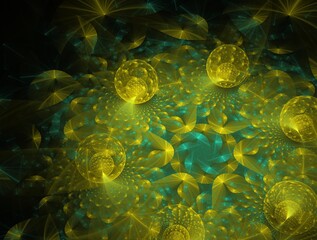 Imaginatory fractal background Image