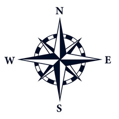 8 point star compass rose icon. Clipart image isolated on white background © dzm1try