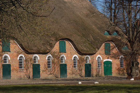 thatched barn, Helmstorf estate near Lütjenburg