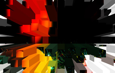 3D Rendering Christmas Card Festive Background