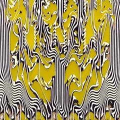 stylized computer circuit boards shapes patterns and designs in vivid yellow