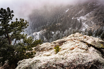 Colorado Mountain in the Clouds