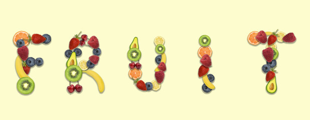 Obraz na płótnie Canvas frutta frutta parola fruit 