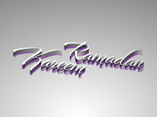 Ramadan Kareem greeting card for the Muslim community festival celebration.