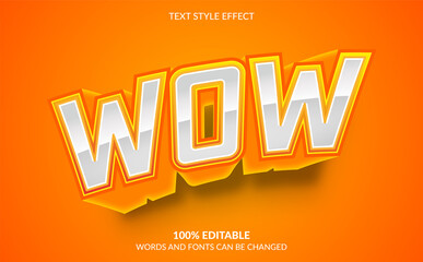 Editable Text Effect, Wow Text Style	