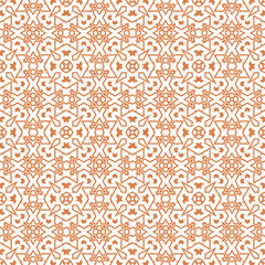 Obraz premium Abstract fantasy thin line hexagon, triangle geometric seamless pattern. Creative mosaic, tile background. 