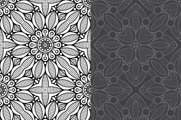 Mandala Ornament Pattern. Vintage decorative elements