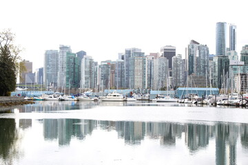 Fototapeta na wymiar marina bay Vancouver