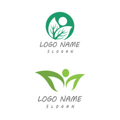 Leaf icon Vector Illustration design Logo template