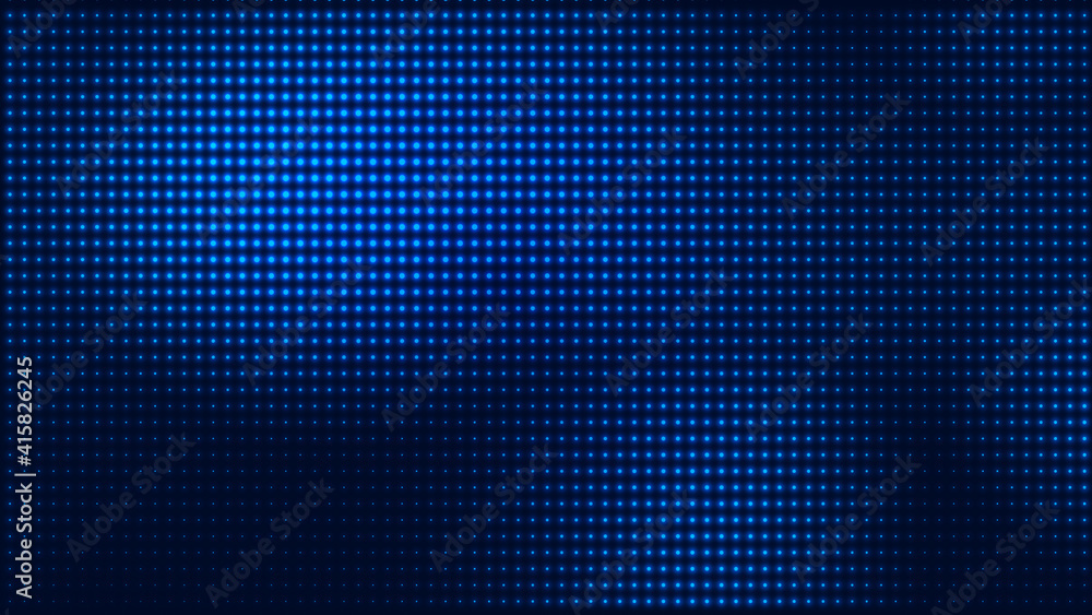 Poster dot blue pattern screen led light gradient texture background. abstract technology big data digital 