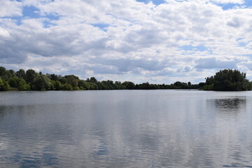 lake and clouds