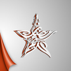 Obraz premium Arabic Calligraphic text of Ramadan Kareem for the Muslim community festival celebration.