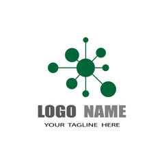 Molecule symbol logo template vector illustration design