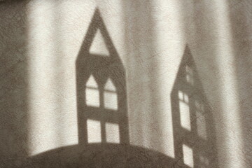 window in the church in the morning shadow photography