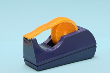Conceptual Orage Fruit Slice Adhesive Tape Dispenser
