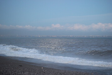 waves on the beach