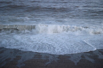 waves on beach