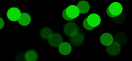 Green Defocused Lights. Defocused green lights on dark background