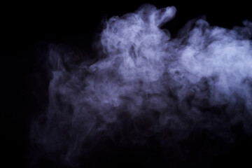 smoke on black background