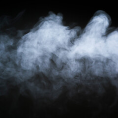 smoke on black background