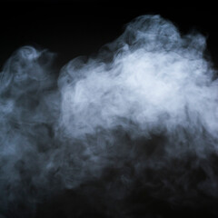smoke on black background