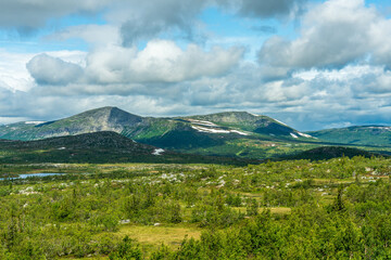 Beautiful nature view from the Swedish highlands